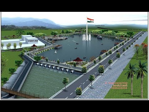 Lakaram Lake and Mini Tank Bund Aerial View Tourism Place Khammam