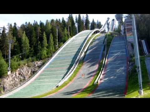 Puijo in Kuopio, Finland. Ski Jump training, June 2011