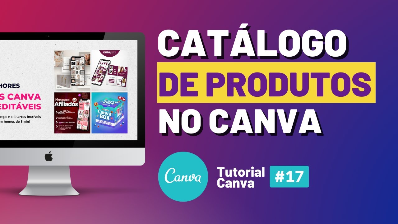 Como Criar CATÁLOGO Online de Produtos no Canva - Portfólio de Produtos Digitais