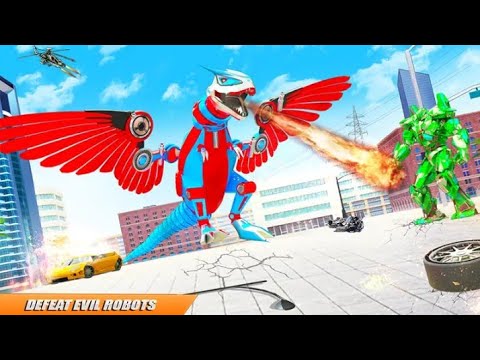 🦖Flying Dino Transform Robot Dinosaur Robot Games🎮 Dinosaur Robot gameplay || New gameplay || Game||