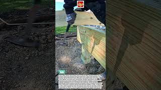 Solid Deck Post Installation – Hammering Heavy-Duty Carriage Bolts Professionally
