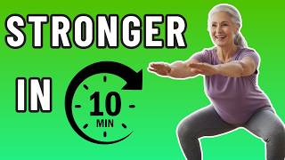 10-Min AT-HOME STRENGTH Workout for Over 55s (Follow Along, No Equipment)