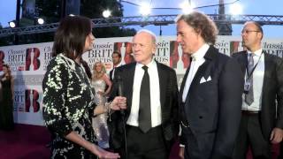 André Rieu and Sir Anthony Hopkins at The Classic Brits