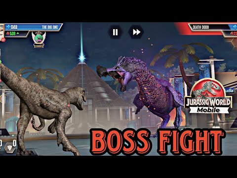 My First Boss Fight With Death Dodo in Jurassic World Mobile ( Part 19 )