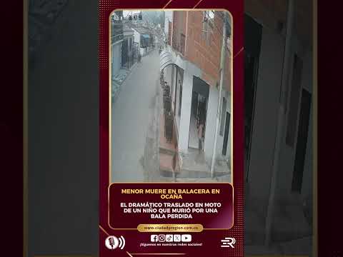 El dramático traslado en moto de un niño que f4llec10 por una bala perdida