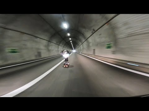 115 KM/H IN A TUNNEL 🎥 #skate #extreme 