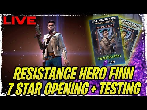 RESISTANCE HERO FINN 7 STAR PACK OPENING AND TESTING LIVE!