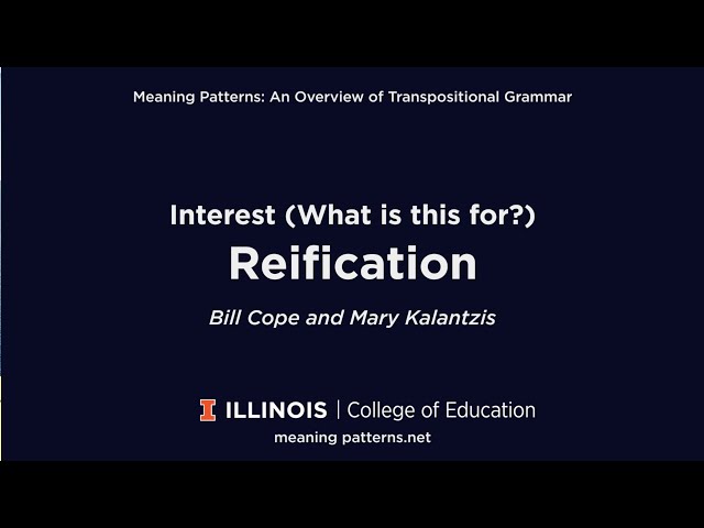 Video Aussprache von reification in Englisch