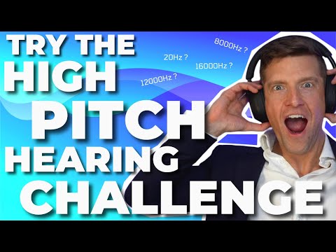 Hearing Test for High Frequencies - Whats the HIGHEST Tone Pitch YOU Can Hear?