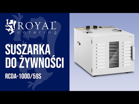 Video - Suszarka do żywności - 1000 W - 10 rusztów