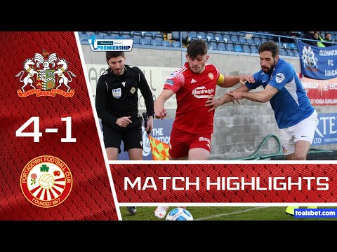 Glenavon 4 - 1 Portadown | Danske Bank Premiership | 04/05/21