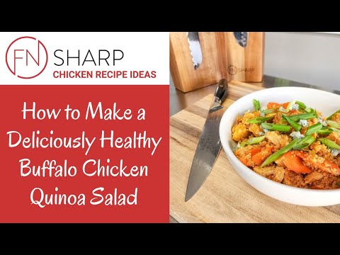 Healthy Buffalo Chicken Quinoa "Salad"