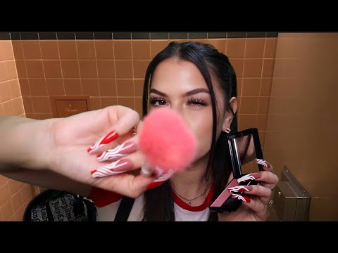 ASMR $5 Spring Fling Makeovers in School Bathroom✨fast and aggressive
