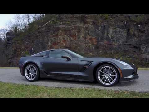 Epic Corvette Grand Sport filmed by Drone on Blue Ridge Mountains