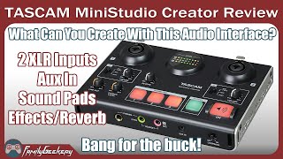 Video thumbnail for TASCAM US-42B Ministudio Creator Audio Interface Review - Perfect for Podcasting / Streaming. by FamilyGeekery