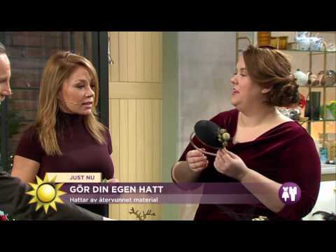 Hattkalas i studion - Tilde och Peter gör egna huvudbonader - Nyhetsmorgon (TV4)
