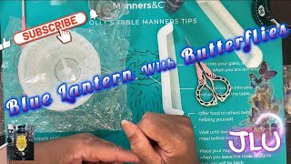 Resin Project -Making A Lantern that Lights Up with Butterflies! #resinart #butterfly #lantern