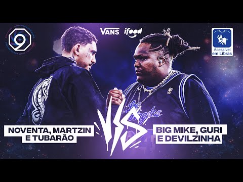 (TAMO COMPETINDO) NOVENTA, MARTZIN E TUBARÃO X BIG MIKE, GURI E DEVILZINHA | SEMIFINAL | BDA 9 ANOS