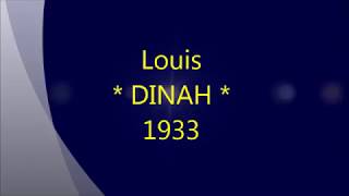 Louis Armstrong - Dinah, 1933