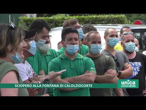 Sciopero alla Fontana di Calolziocorte