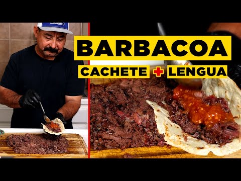 BARBACOA: Easy Recipe for Smoked Lengua & Beef Cheeks / Cachete