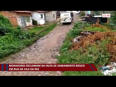 Moradores reclamam de falta de saneamento básico em rua da Vila da Paz 21 01 2021