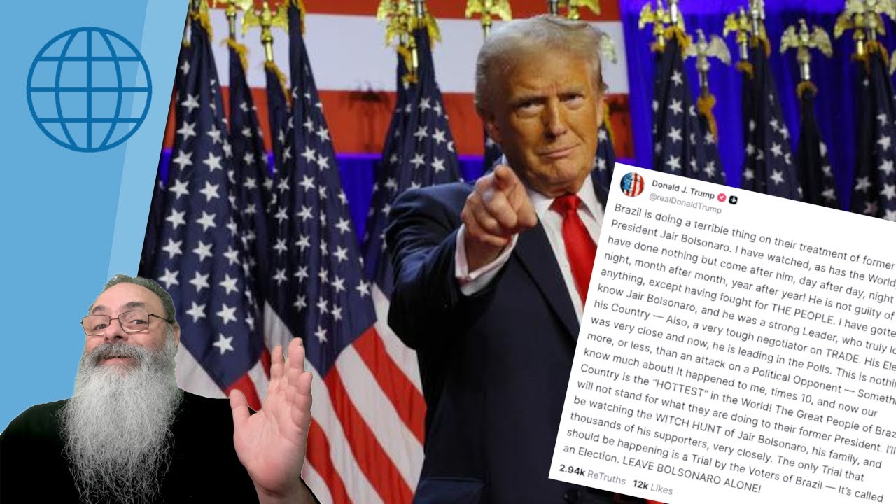 "DEIXE BOLSONARO em PAZ": TRUMP defende DIRETAMENTE BOLSONARO contra LULA e o STF