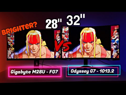 Gigabyte M28U Vs Odyssey G7 Firmware F07 Update IPS Vs Va Panels