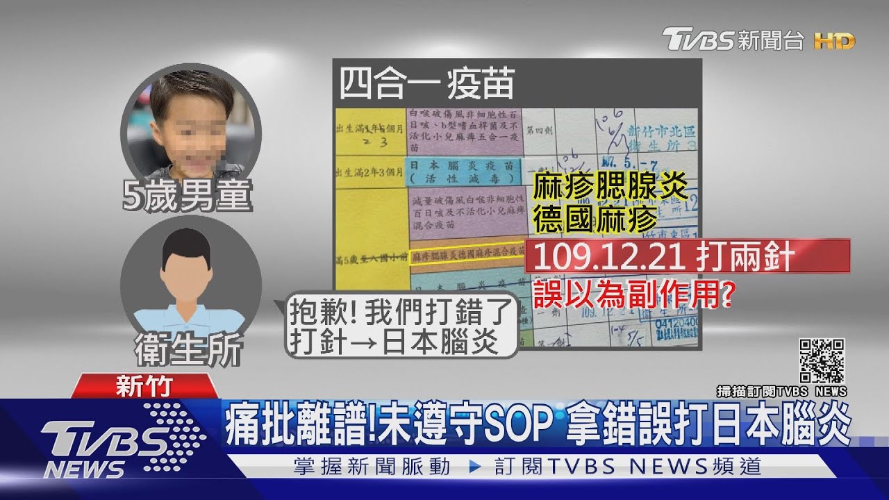 打錯疫苗！護理師疏失拿錯　害男童高燒