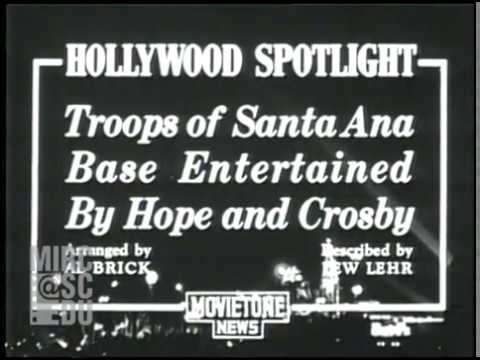 1944--Hope and Crosby entertain troops--outtakes