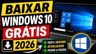 Como baixar o Windows 10 Original em 2026 (GRÁTIS)