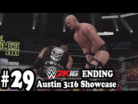 WWE 2K16 - 2K Showcase Austin 3:16 ENDING -  Walkthrough Part 29  - Austin vs The Rock [ HD ]