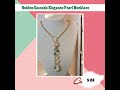 Golden Cascade Elegance Pearl Necklace