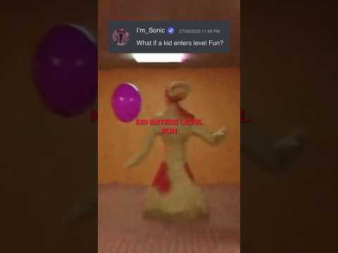What if a kid enters Level FUN!?☁️🔑 #shorts #backrooms #creepypasta