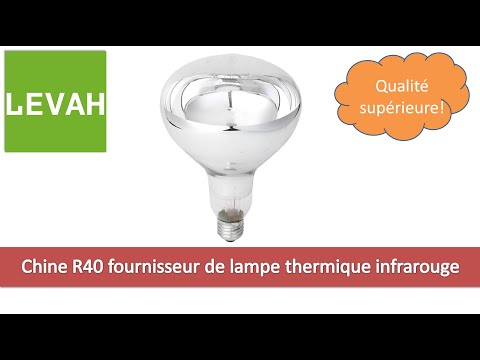 , title : 'Ampoule de lampe chauffante infrarouge LEVAH -R40 R125, lampe chauffante pour porcelets'