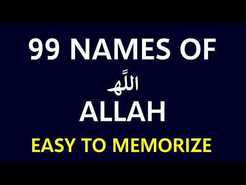 99 Names of Allah - Easy to Memorize