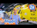 Blippi Learns About Planes At The RAF Museum 2 Hours Of Blippi Educational Videos Kids Cartoons
