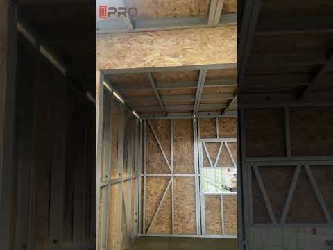 Studio-type prefab house frame