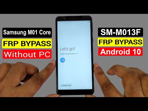 Samsung M01 Core FRP Bypass U3 Android 10 | Samsung Galaxy M01 Core (SM-M013F) FRP New Method |