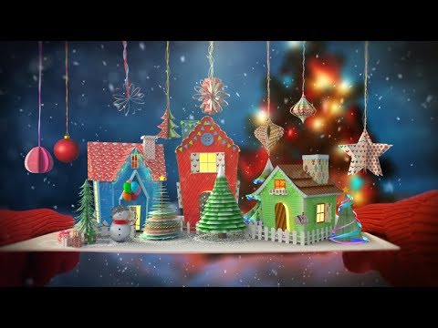 Animated Christmas Card Template - Xmas Paper Card