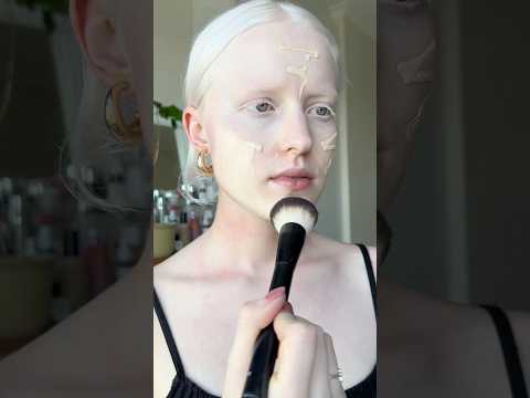 Fair skin makeup base ✨ #whiteeyelashes #ugcbeauty #fairskin #grwm