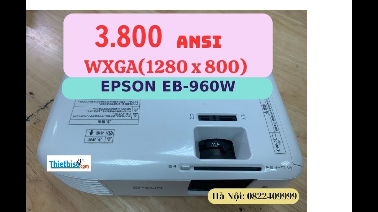 Máy chiếu cũ EPSON EB-960W giá rẻ (X4Z58400127)