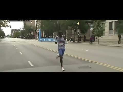 The Late Kelvin Kiptum  a WR in Chicago Marathon 2023!  RIP Champion