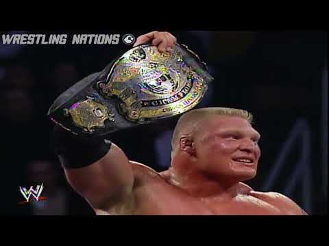 Brock Lesnar vs Chris Benoit WWE Championship Full Match