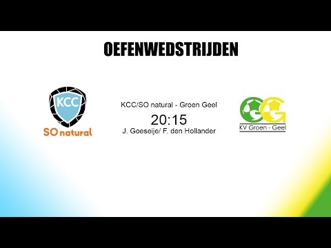 Oefenwedstrijden: KCC/SO natural 1 - Groen Geel 1