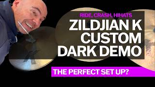 Zildjian K Custom Dark Cymbal Set Review and Sound Demo from a working drummer