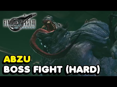 Final Fantasy 7 Remake - Abzu Boss Fight [Hard Difficulty]