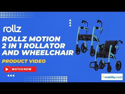 Mobility World Ltd UK - Rollz Motion 2 in 1 rollator and wheelchair