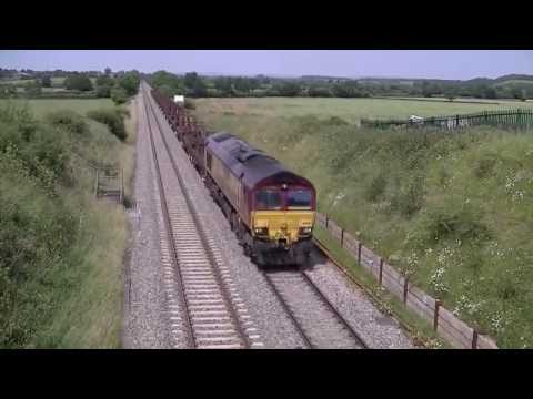 66054 On The 6V92 Corby Margam Empty Steel Train 5 7 13