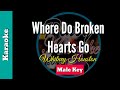 Where Do Broken Hearts Go by Whitney Houston ( KARAOKE : MALE KEY )